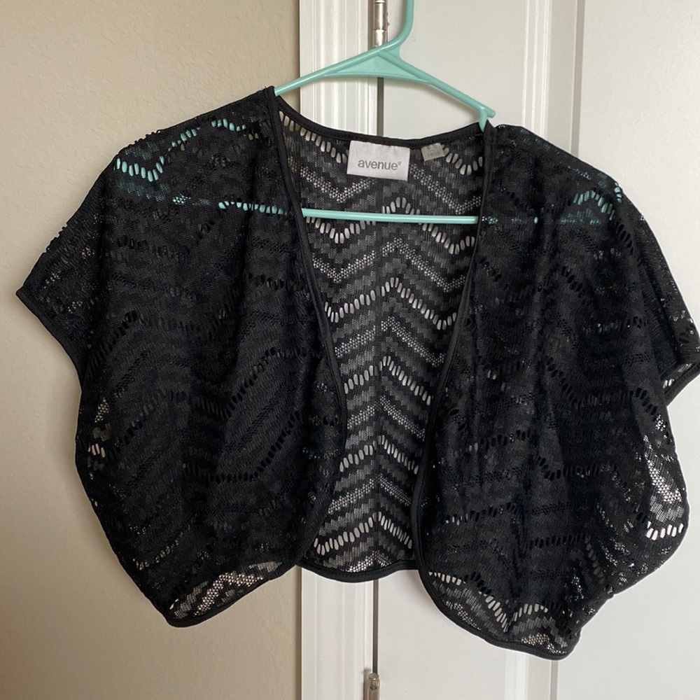 Black lacy shrug